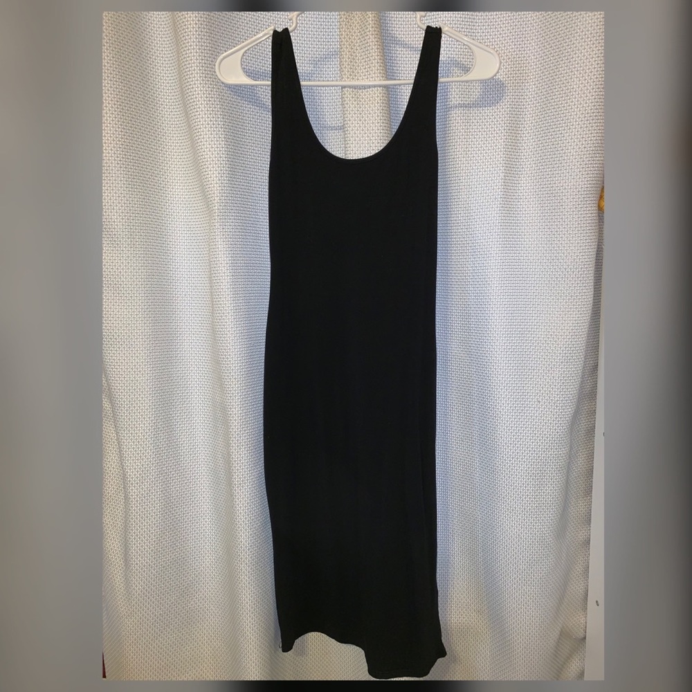 Basic Midi Tank Dress - Black